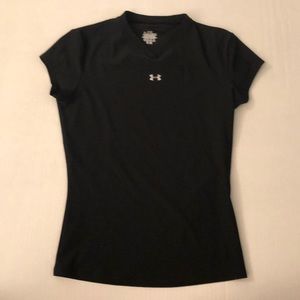 Black Under Armour Tech V-Neck